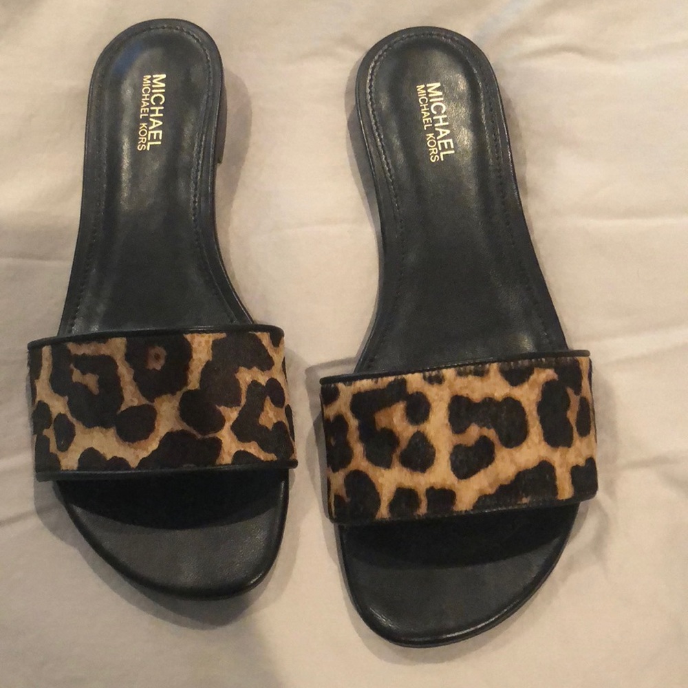 Michael Kors printed slip ons